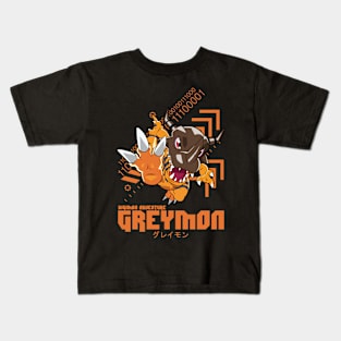 digimon adventure greymon Kids T-Shirt